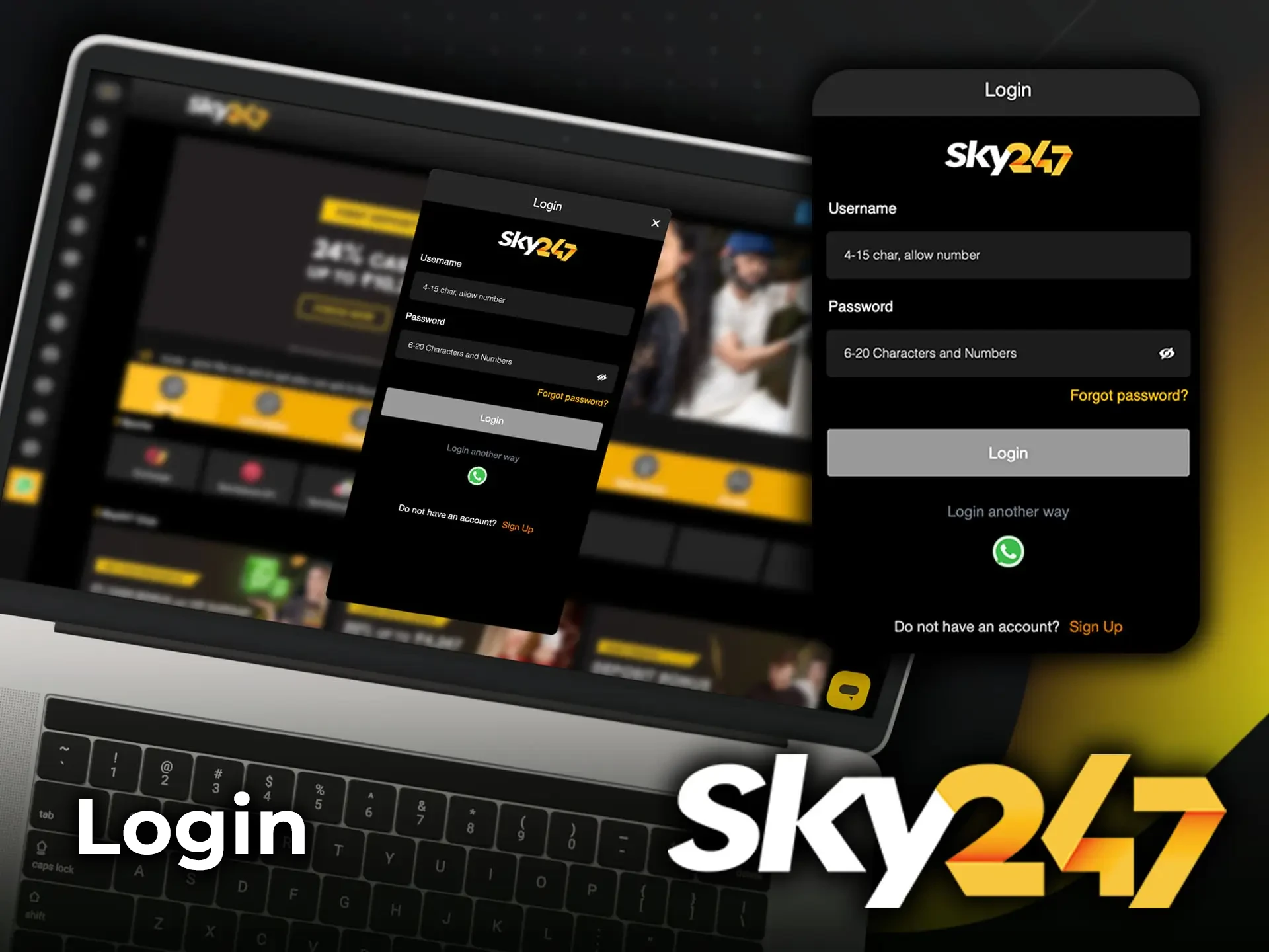 Login to Sky247 to discover the world of online gambling and betting.