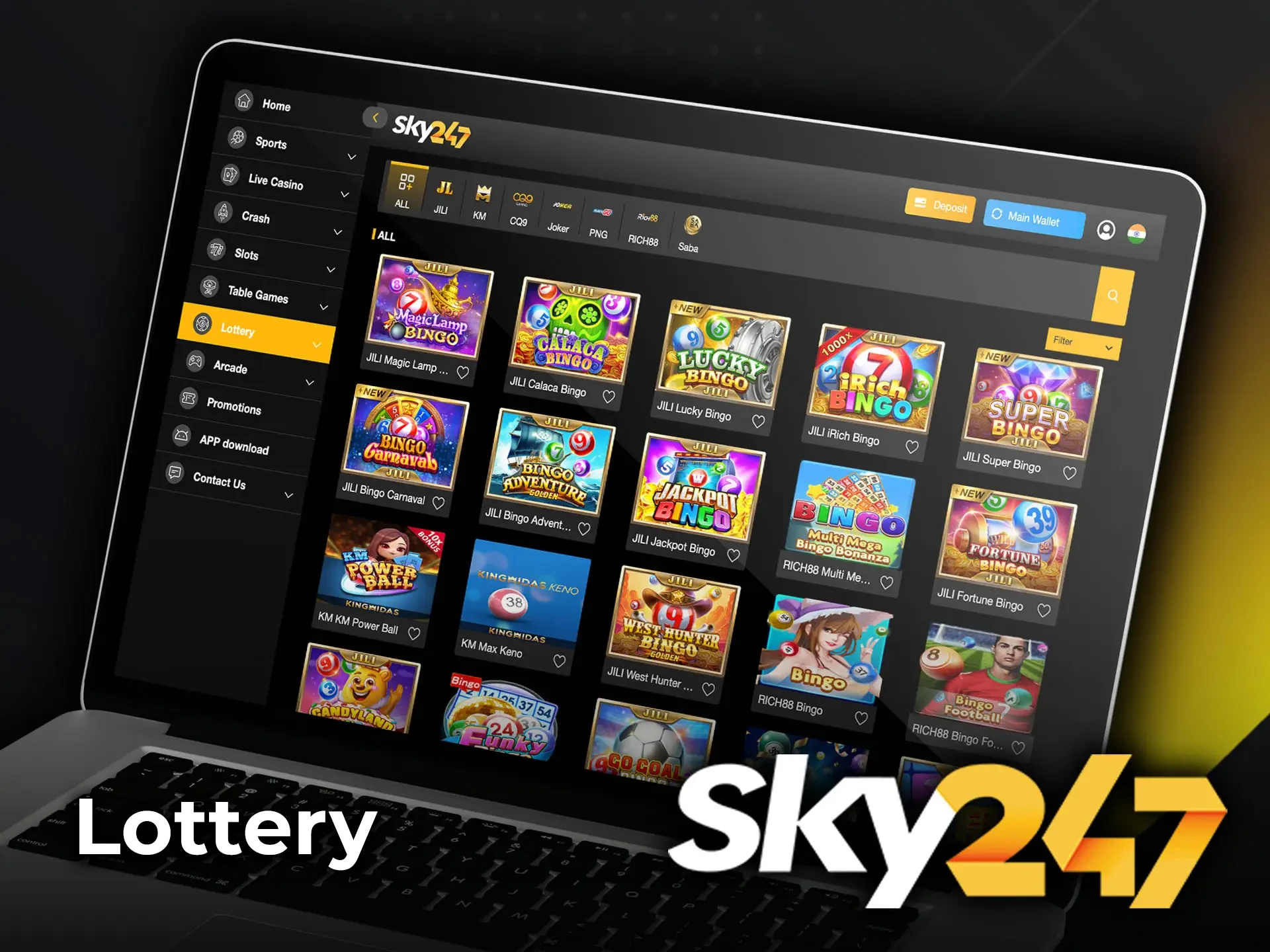 Believe in the magic of numbers and make an accurate prediction of the falling balls in the Sky247 lottery.