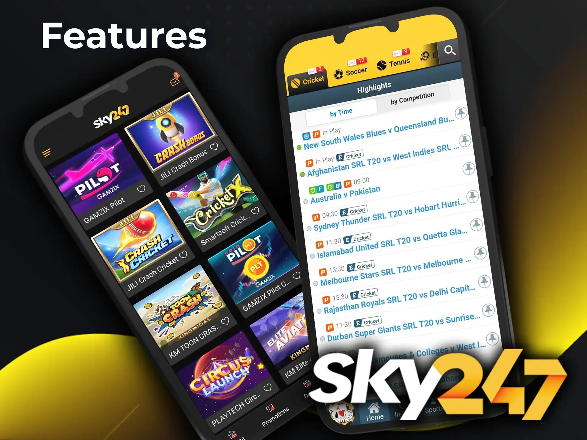 Check out a list of the top benefits of the Sky247 betting app.