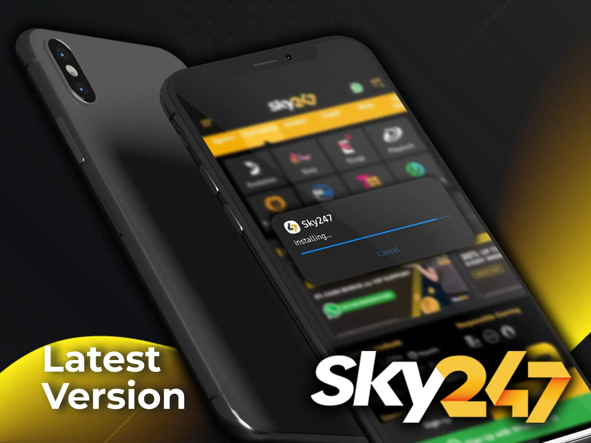 Update the Sky247 mobile app to the latest version in a timely manner.