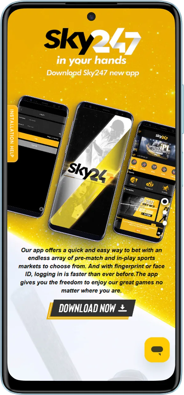 Proceed to download the Sky247 APK on your Android device.